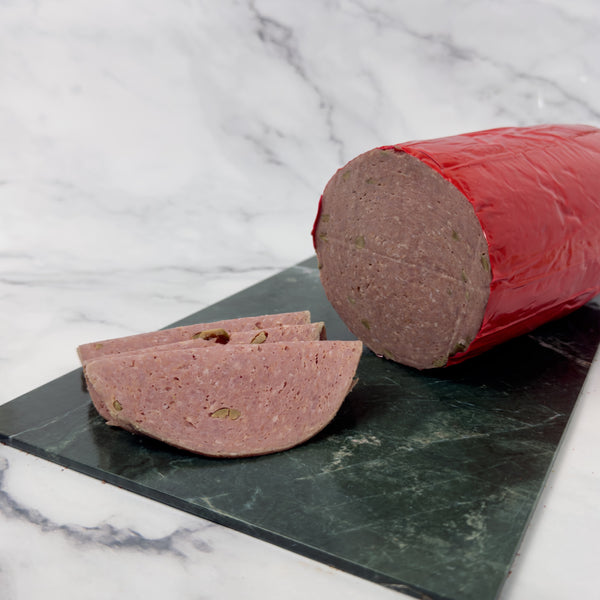 Handcrafted Beef Mortadella With Green Olives