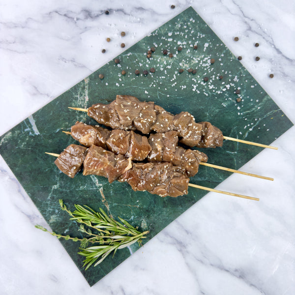 Beef Skewers In Teriyaki Sauce