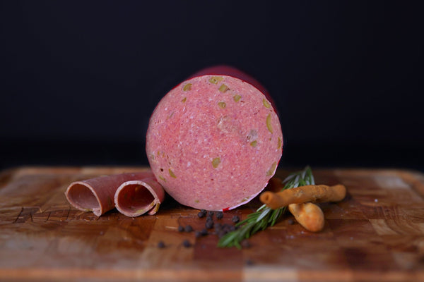 Mortadella - Green Olives - Meats and Cuts